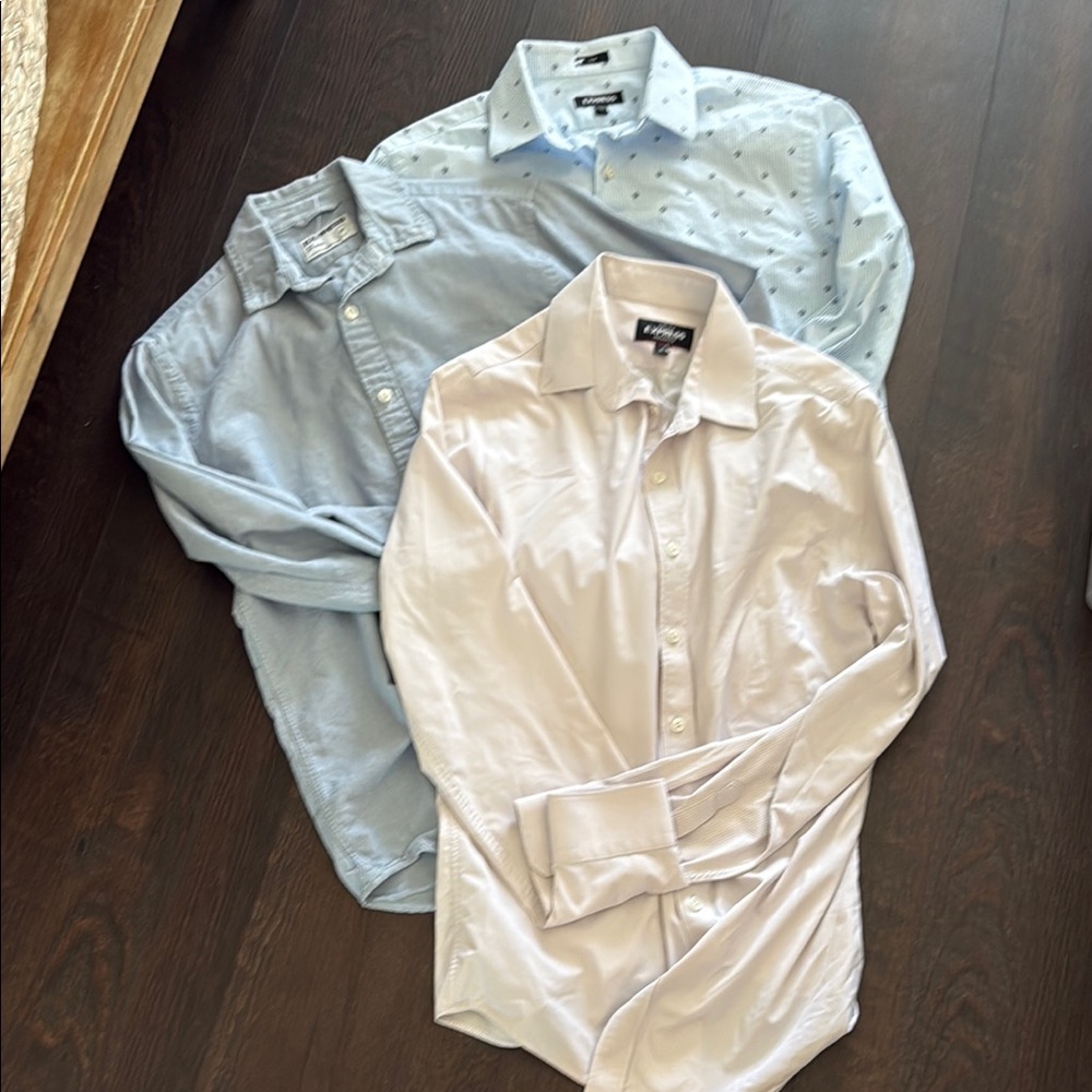 3- express men’s dress shirts